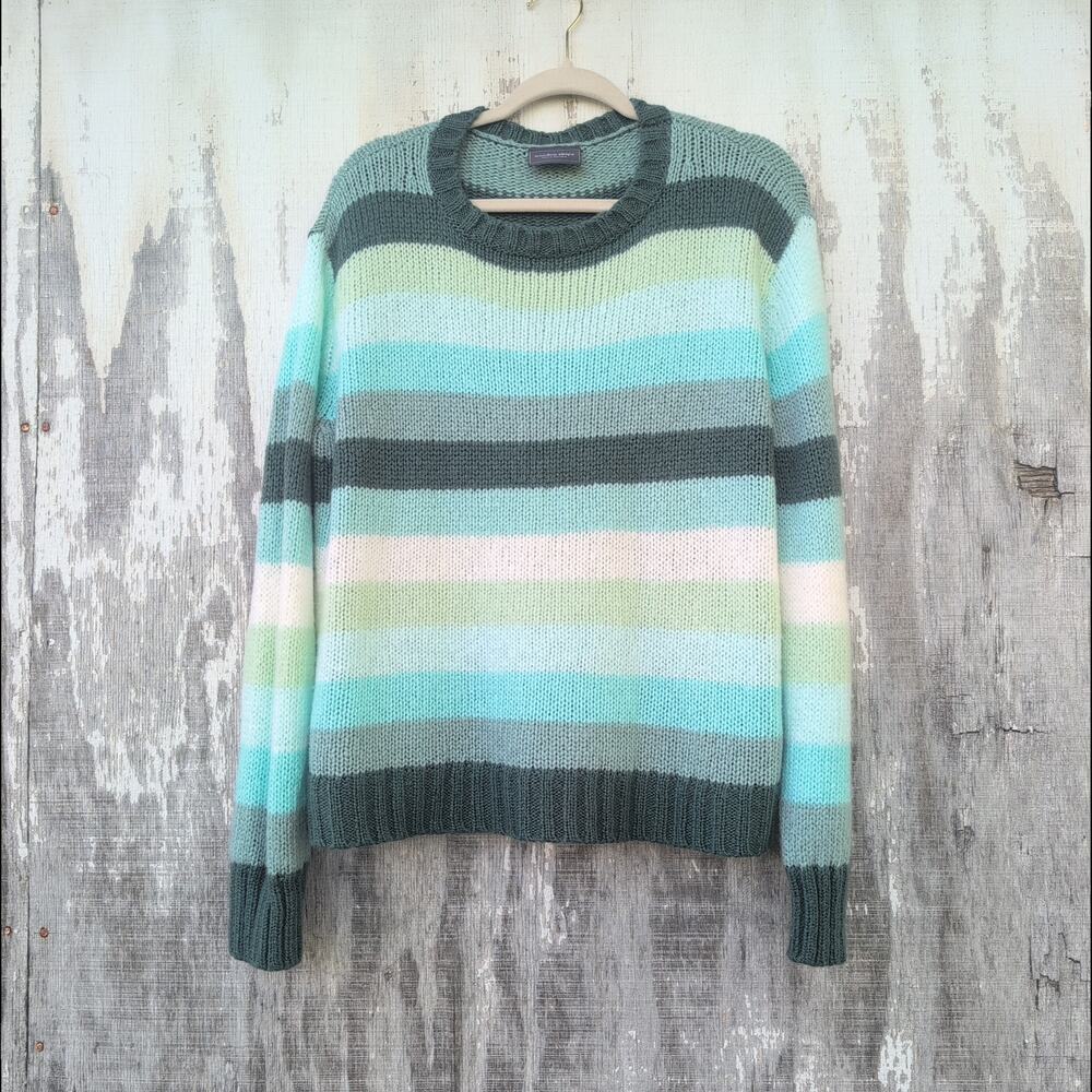 Wooden Ships Paola Buendia Mohair Wool Blend Chunky Knit Sweater Women's M/L